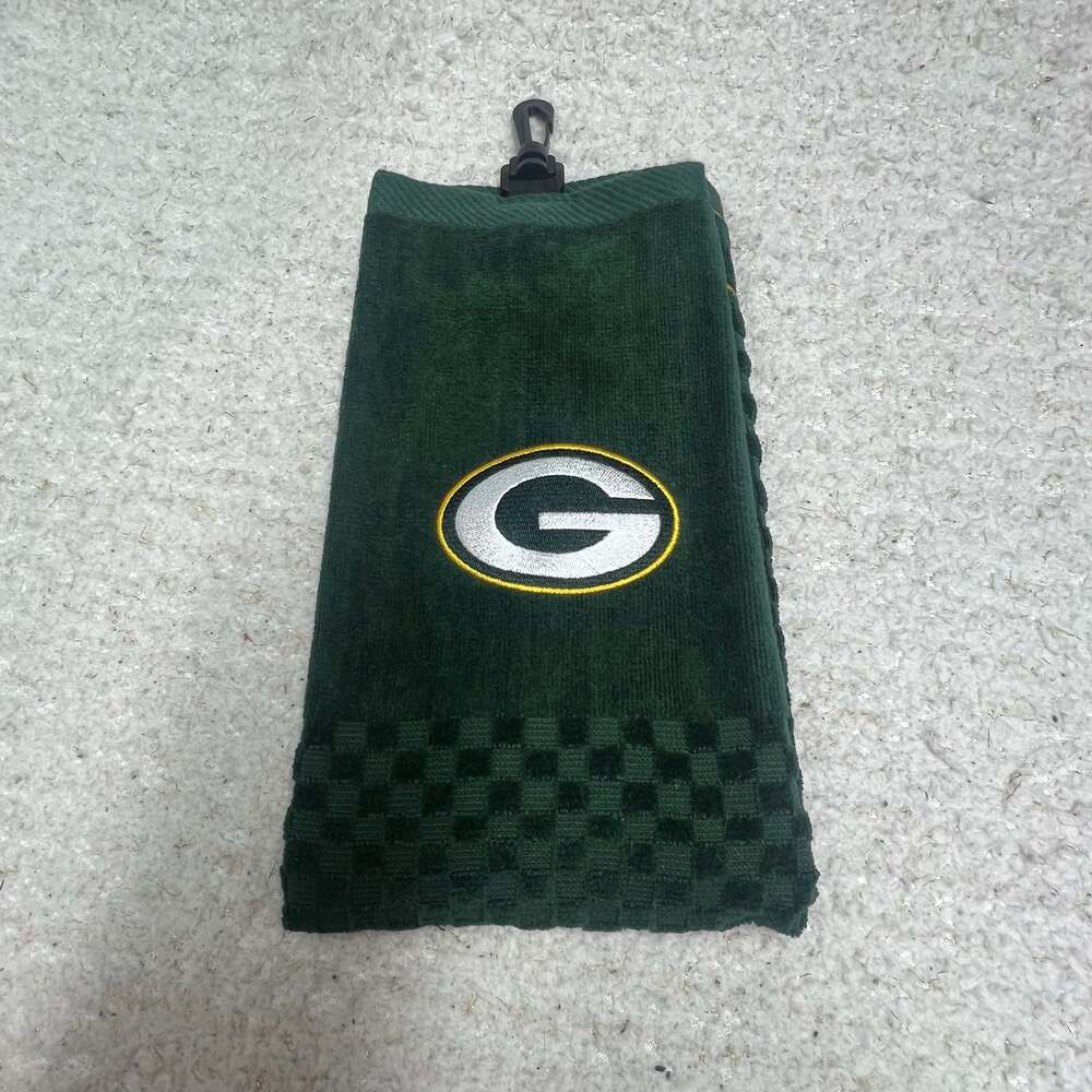 Green Bay Packers Team Golf Embroidered 16" x 22" Cotton Tri-Fold Golf Towel